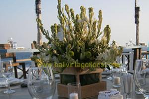vintage tuberose centerpiece