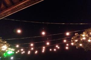 Light ball wedding reception 