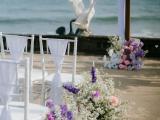 Wedding Decoration for Torsten and Dwi Purple forals style wedding at Swan Keramas Gianyar