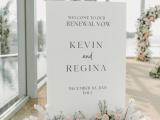 Welcome Board Wedding by Bali Vintage Florist Bali Vintage Florist | Renewal Vows of Kevin & Regina at Le Méridien Bali Jimbaran