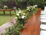 bali florist wooden dinning table