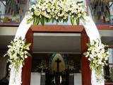 arch flower - FX church Bali 